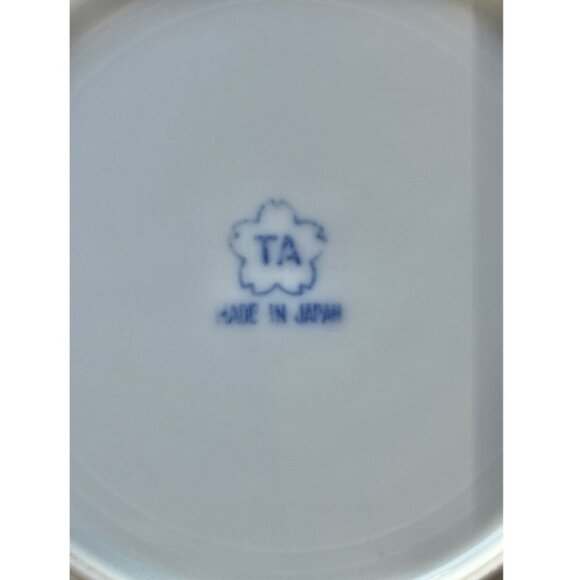 TA Shoten TSL13 Blue & White Plate Flow 6.25" Diameter Vintage Collectible - Picture 4 of 6